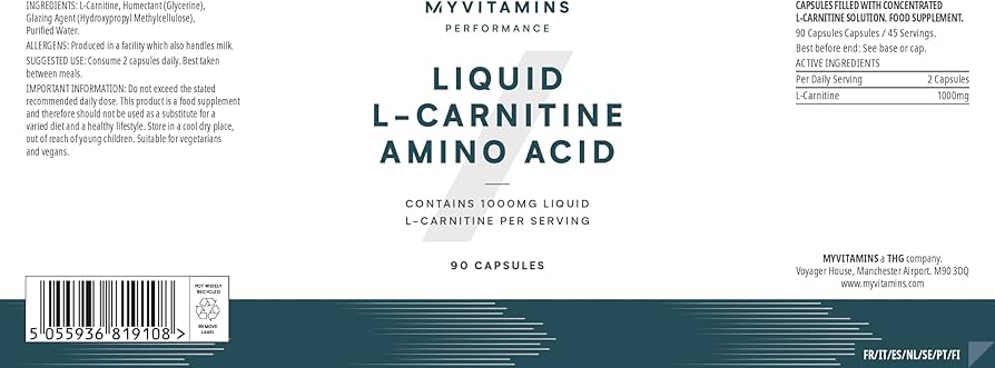 Amazon | マイプロテイン (Myprotein) リキッドL-カルニチン 90